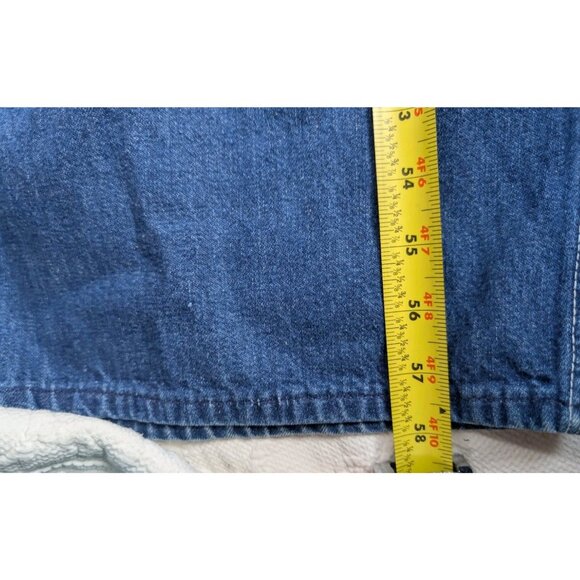 Big Mac Bib Overalls Denim Overalls square bak 44” X 27” no tag Union Made 60s? - Picture 14 of 16